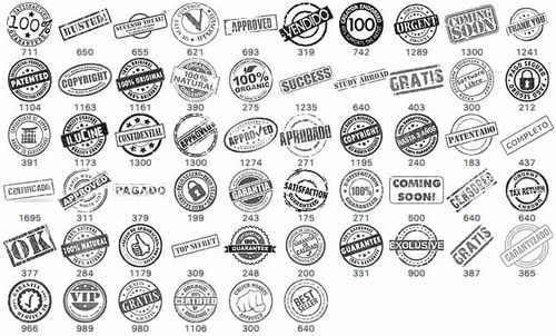 打造專屬印記 英文徽章、標(biāo)記、蓋章及紀(jì)念幣PS筆刷資源推薦